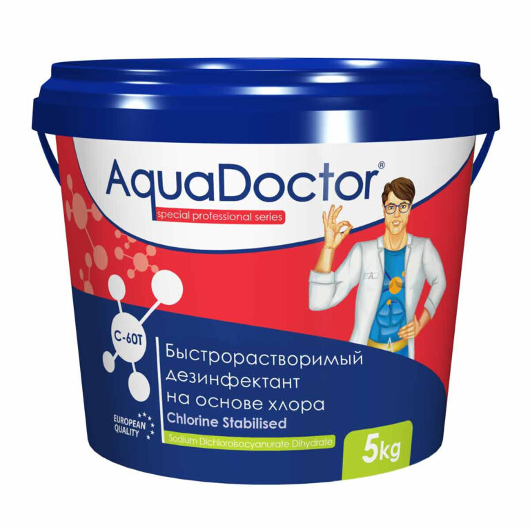 Дезинфектант для бассейна на основе хлора AquaDoctor C-60T
