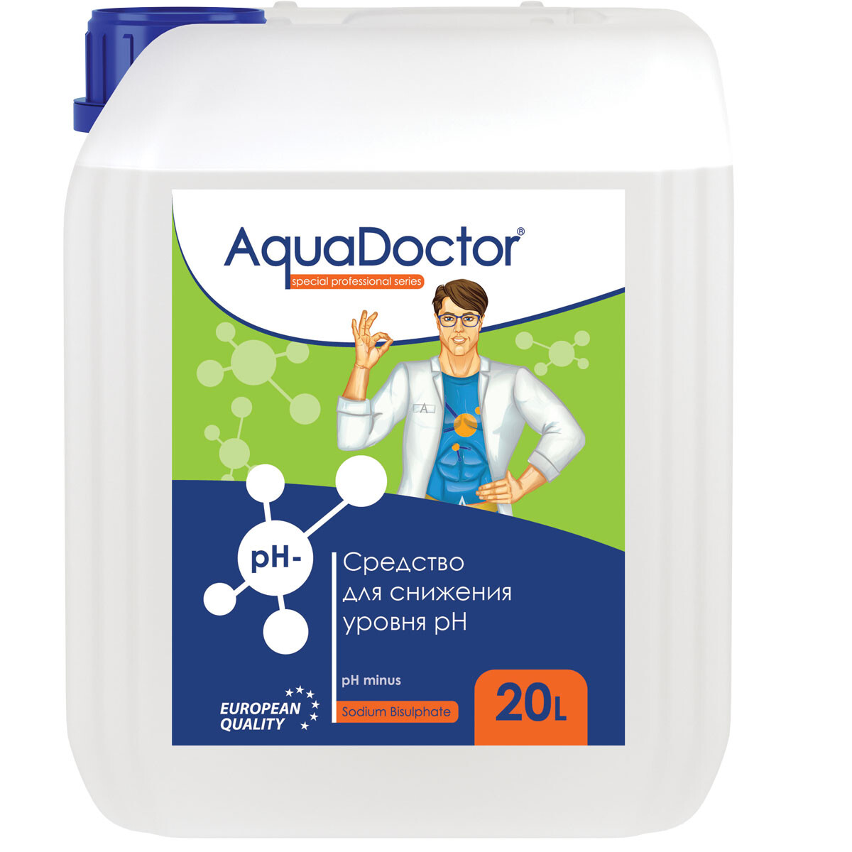 Средство жидкое для снижения pH AquaDoctor pH Minus 20 л.